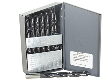 HSS 29pc. NAS 907B Aluminum Titanium Nitride 135° Split point HSS 29pc. NAS 907B Aluminum Titanium Nitride 135° Split point